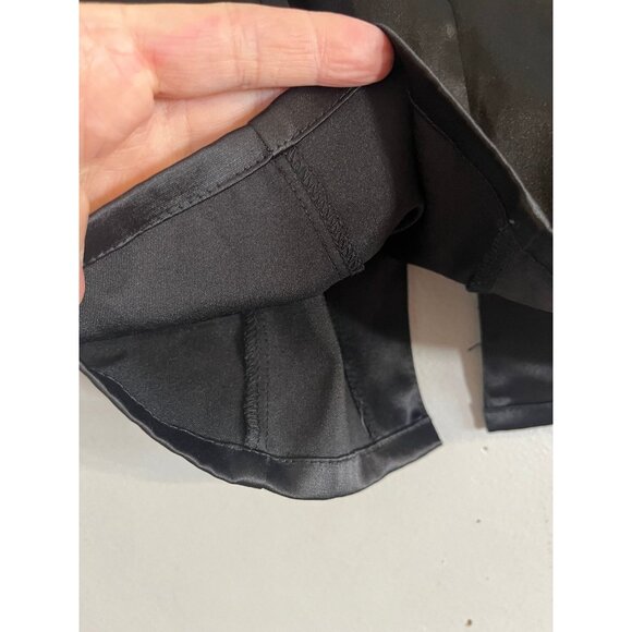 Neutral Lace Up Mini Skirt M Black Vampire Grunge Skater Y2K Retro Chic Festival - Picture 7 of 10